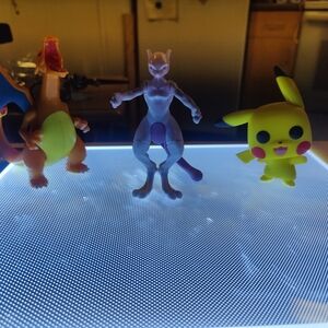 Pokemon Figurine Set with Pikachu, Charizard, and Mewtwo